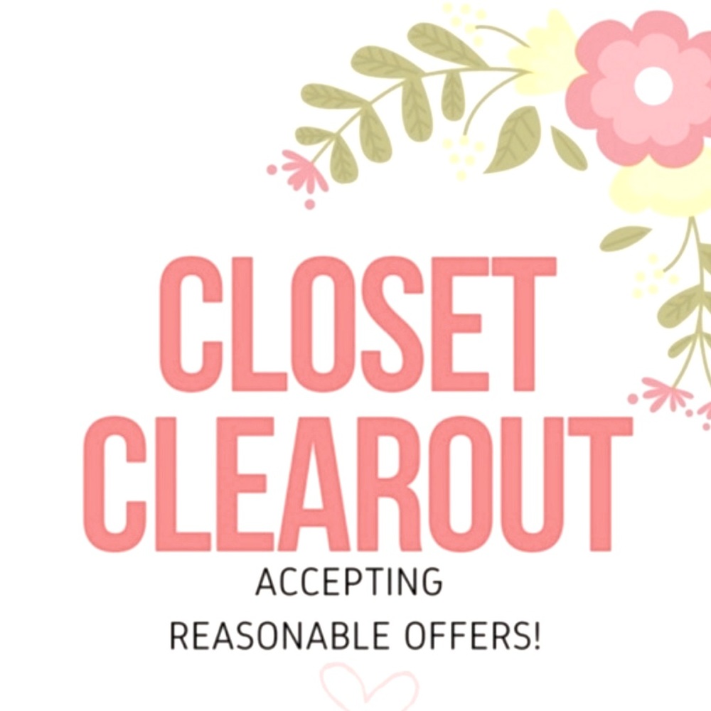 Closet clear out! Everything must go!